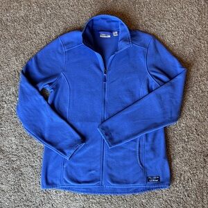 L.L. Bean Women’s Blue Fleece Full-Zip Jacket medium